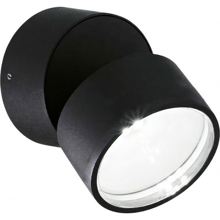 Ideal Lux - LED buitenwandlamp OMEGA LED/7W/230V CRI 90 IP54 zwart