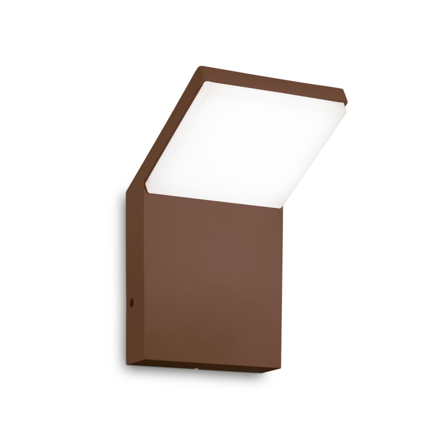 Ideal Lux - LED buitenwandlamp STYLE LED/8,5W/230V 3000K CRI 90 IP54 bruin