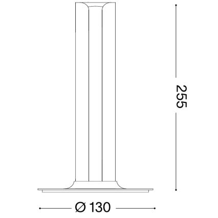 Ideal Lux - LED-dimbare tafellamp DORICA LED/8W/230V CRI 90 oranje