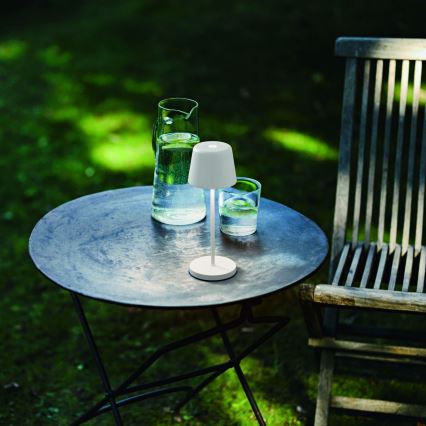 Ideal Lux - LED Dimbare Touch Buiten Tafel Lamp CUTE LED/2,5W/3,7V 3000 mAh USB 2200-2700K IP65 wit