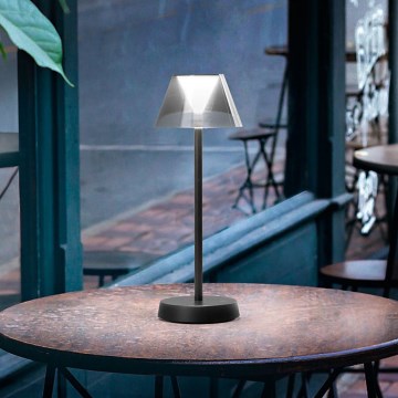 Ideal Lux - LED Dimbare touchlamp LOLITA LED/2,8W/5V 2200 mAh IP54 zwart