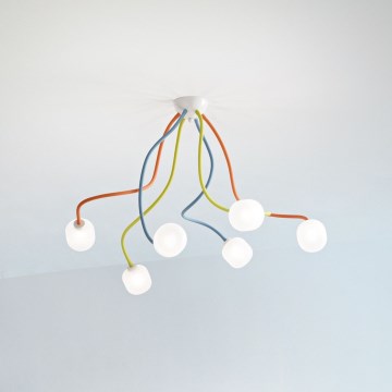 Ideal Lux - LED Flexibel Bevestide hanglamp OCTOPUS 6xG9/3W/230V kleurrijk