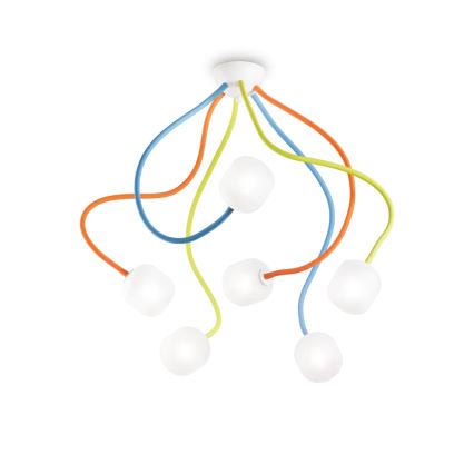 Ideal Lux - LED Flexibel Bevestide hanglamp OCTOPUS 6xG9/3W/230V kleurrijk