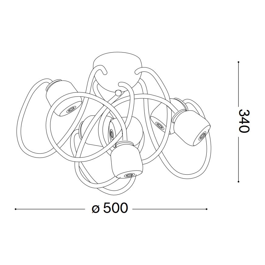 Ideal Lux - LED Flexibel Bevestide hanglamp OCTOPUS 6xG9/3W/230V kleurrijk