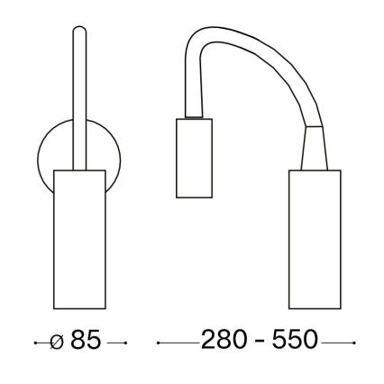 Ideal Lux - LED Flexibel klein lamp FOCUS LED/3,5W/230V CRI 90 wit