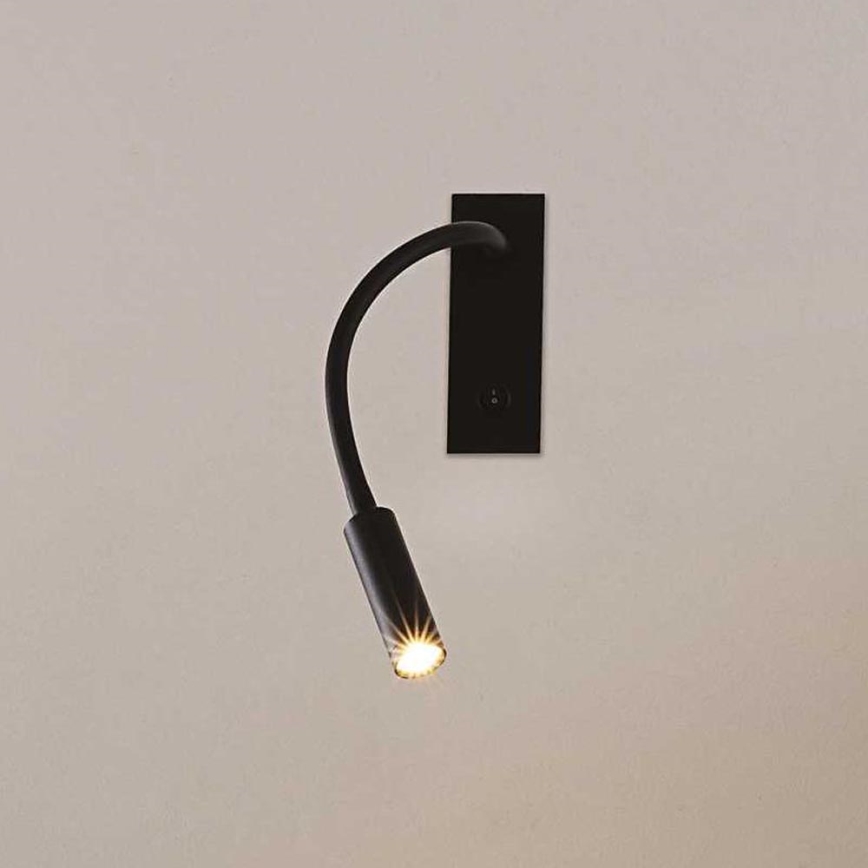 Ideal Lux - LED Flexibel klein lampje IO LED/3W/230V CRI 90 zwart
