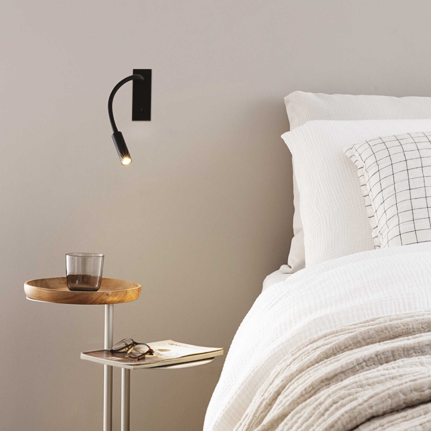 Ideal Lux - LED Flexibel klein lampje IO LED/3W/230V CRI 90 zwart