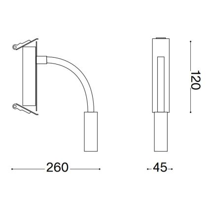 Ideal Lux - LED Flexibel klein lampje IO LED/3W/230V CRI 90 zwart