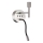 Ideal Lux - LED Flexibel lamp met een houder SET UP 1xE27/42W + LED/3W/230V CRI 90 USB glanzend chroom