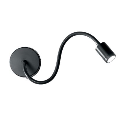 Ideal Lux - LED Flexibele leeslamp FOCUS LED/4W/230V CRI 90 zwart