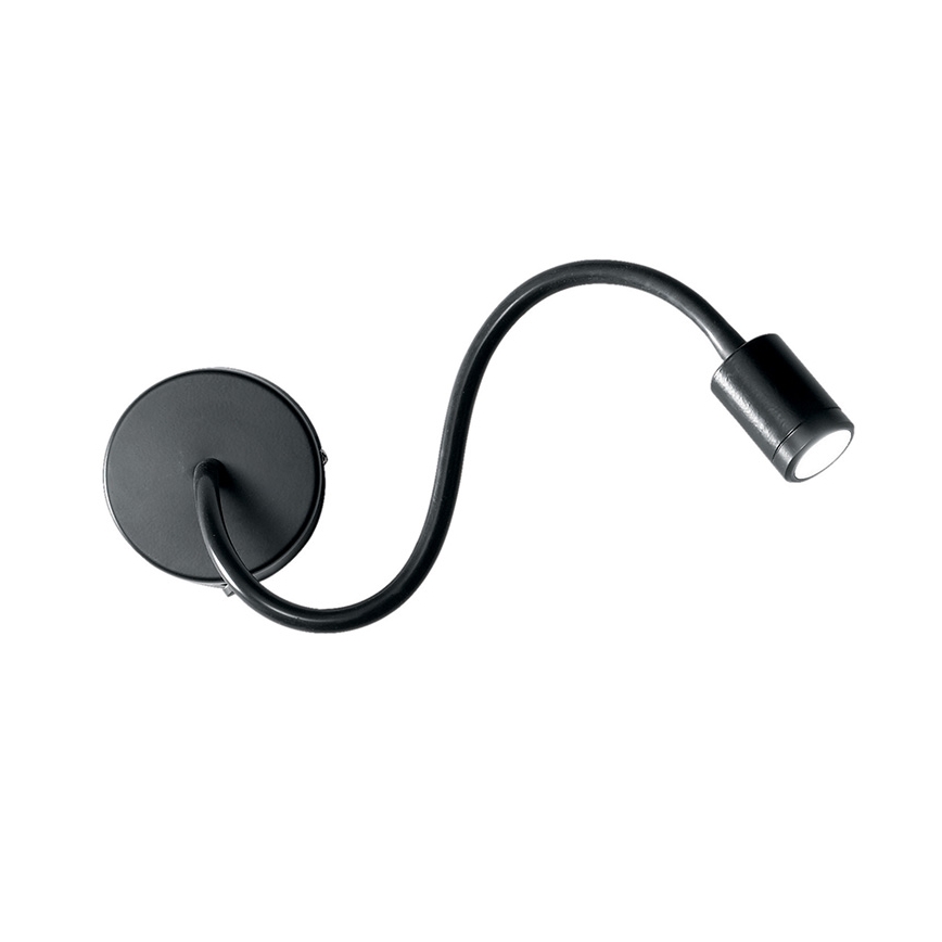 Ideal Lux - LED Flexibele leeslamp FOCUS LED/4W/230V CRI 90 zwart