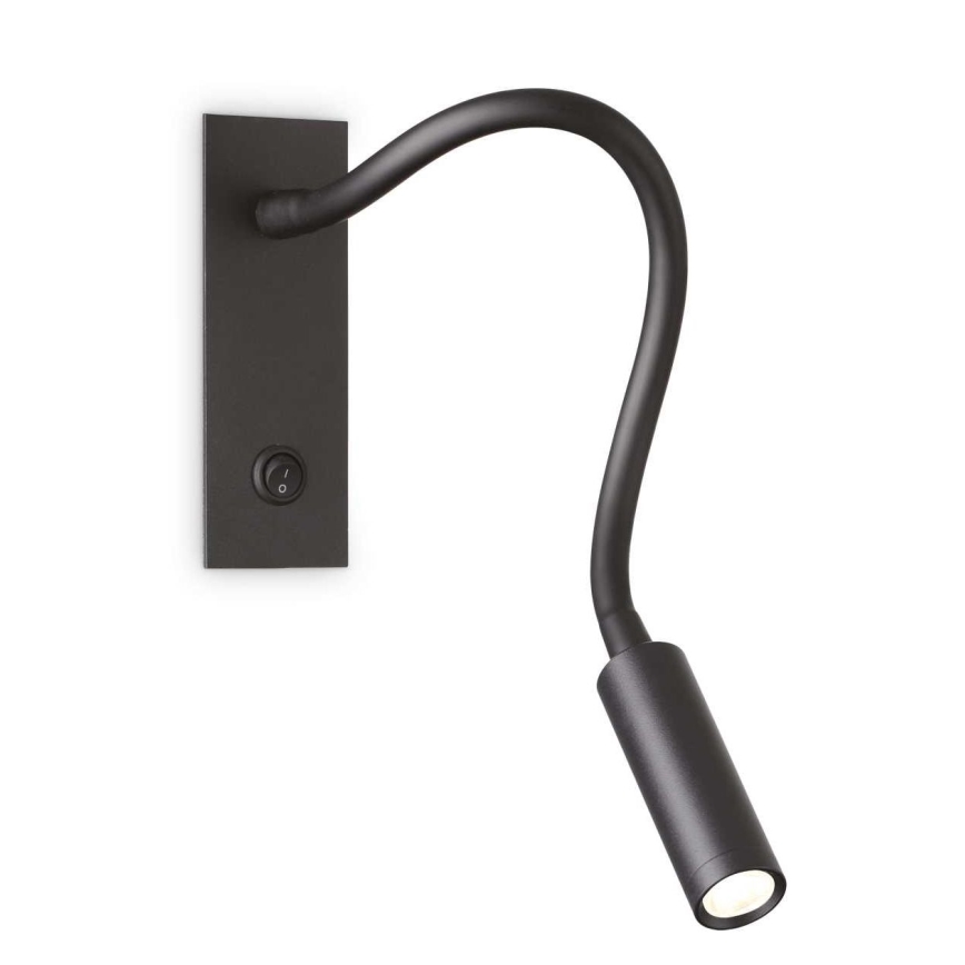Ideal Lux - LED Flexibele leeslamp IO LED/3W/230V CRI 90 zwart