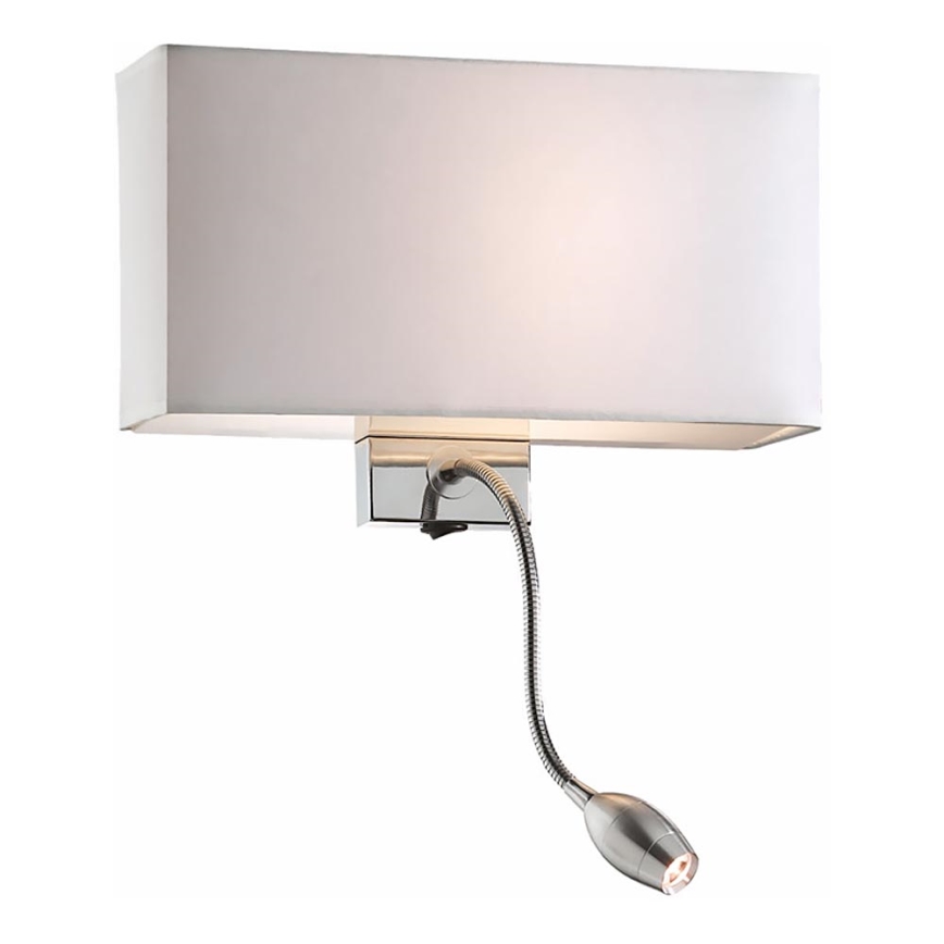 Ideal Lux - LED Flexibele wandlamp HOTEL 1xE27/60W + LED/1,5W/230V