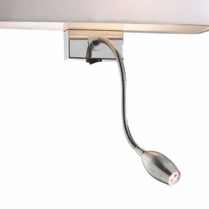 Ideal Lux - LED Flexibele wandlamp HOTEL 1xE27/60W + LED/1,5W/230V