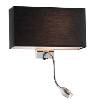 Ideal Lux - LED Flexibele wandlamp HOTEL 1xE27/60W + LED/1,5W/230V