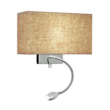 Ideal Lux - LED Flexibele wandlamp HOTEL 1xE27/60W + LED/1,5W/230V