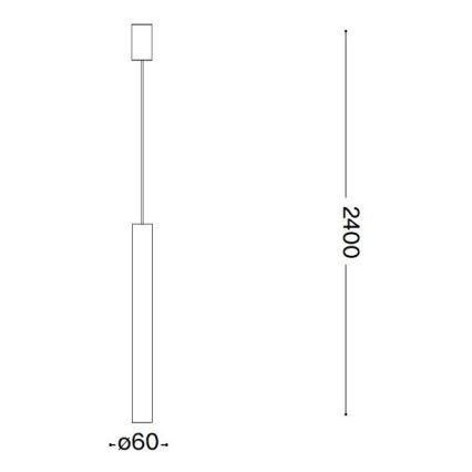 Ideal Lux - LED Hanglamp 1xGU10/7W/230V CRI90