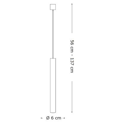 Ideal Lux - LED Hanglamp aan een koord 1xGU10/7W/230V CRI 90