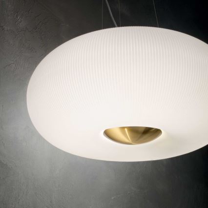 Ideal Lux - LED Hanglamp aan een koord ARIZONA 5xGX53/9W/230V diameter 52 cm wit