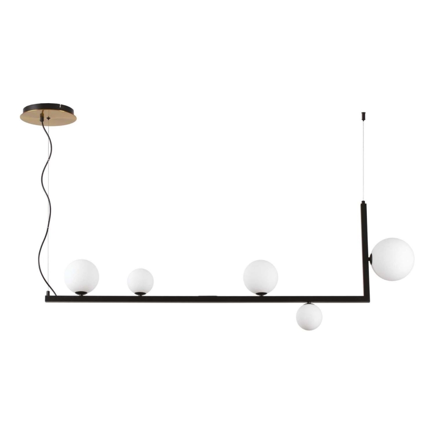 Ideal Lux - LED Hanglamp aan een koord BIRDS 5xG9/3W/230V zwart/goud