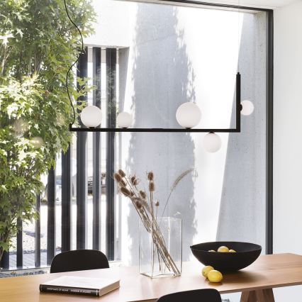 Ideal Lux - LED Hanglamp aan een koord BIRDS 5xG9/3W/230V zwart/goud