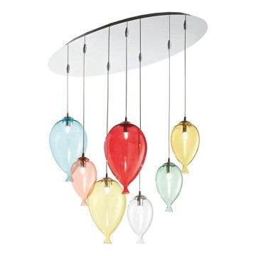 Ideal Lux - LED Hanglamp aan een koord CLOWN 7xG9/3W/230V 80 cm kleurrijk