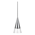 Ideal Lux - LED Hanglamp aan een koord CONO 1xGU10/7W/230V diameter 15 cm CRI 90 glanzend chroom