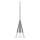 Ideal Lux - LED Hanglamp aan een koord CONO 1xGU10/7W/230V diameter 15 cm CRI 90 mat chroom