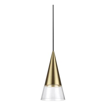 Ideal Lux - LED Hanglamp aan een koord CONO 1xGU10/7W/230V diameter 15 cm CRI 90 messing
