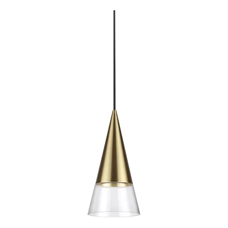 Ideal Lux - LED Hanglamp aan een koord CONO 1xGU10/7W/230V diameter 15 cm CRI 90 messing