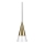 Ideal Lux - LED Hanglamp aan een koord CONO 1xGU10/7W/230V diameter 15 cm CRI 90 messing