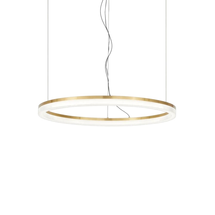 Ideal Lux - LED Hanglamp aan een koord CROWN LED/30W/230V 3000K diameter 60 cm CRI 90 messing