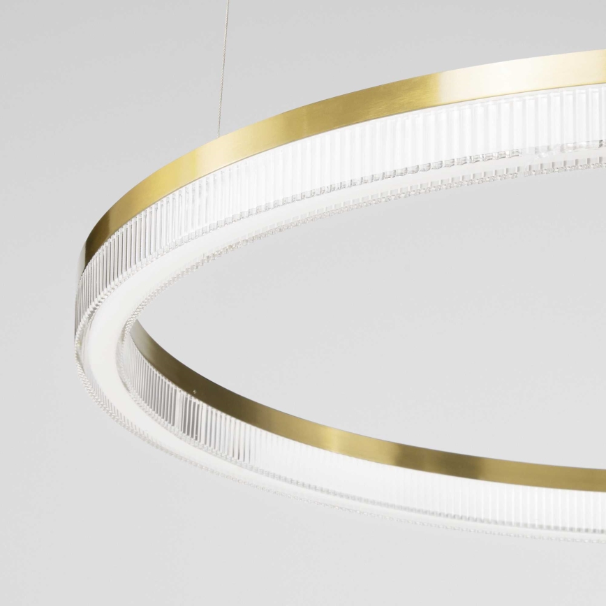 Ideal Lux - LED Hanglamp aan een koord CROWN LED/42W/230V 3000K diameter 80 cm CRI 90 messing