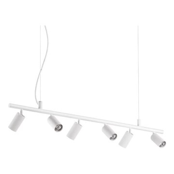 Ideal Lux - LED Hanglamp aan een koord DYNAMITE 6xGU10/7W/230V CRI 90 wit