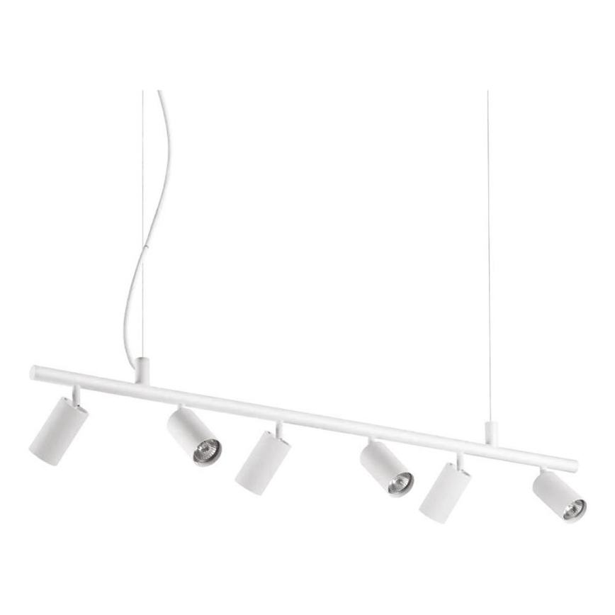 Ideal Lux - LED Hanglamp aan een koord DYNAMITE 6xGU10/7W/230V CRI 90 wit