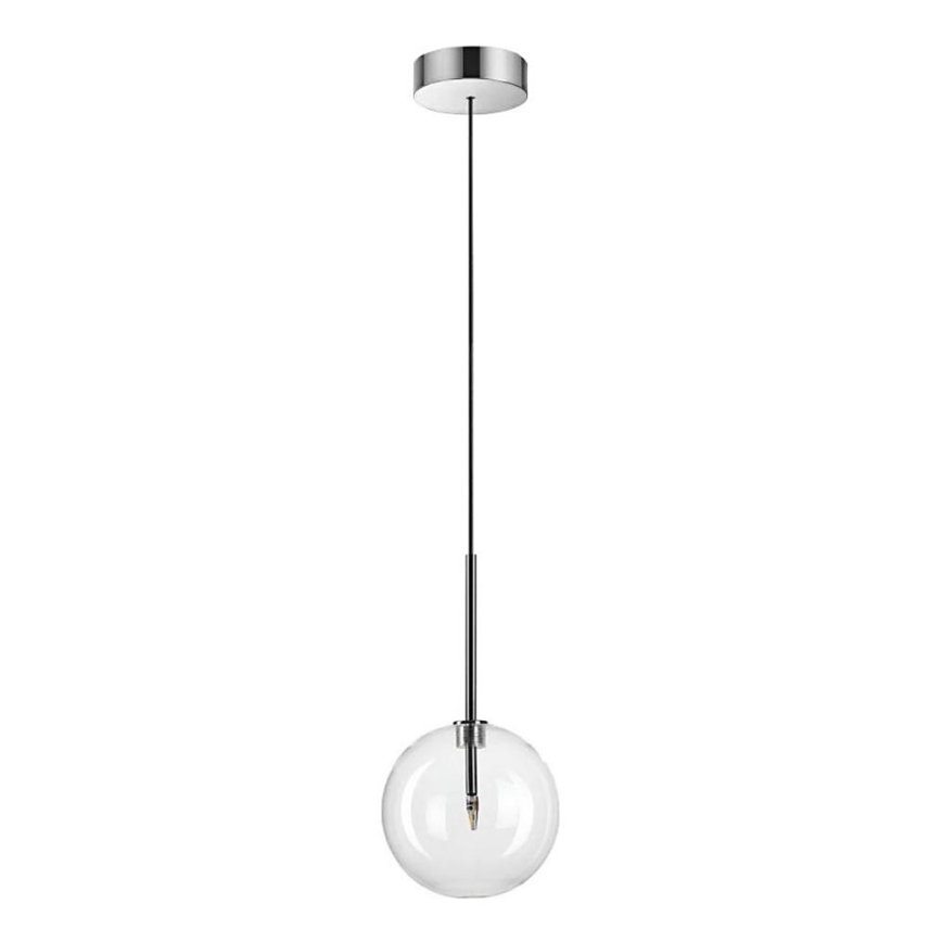 Ideal Lux - LED Hanglamp aan een koord EQUINOXE 1xG4/2W/230V diameter 15 cm glanzend chroom/doorzichtig
