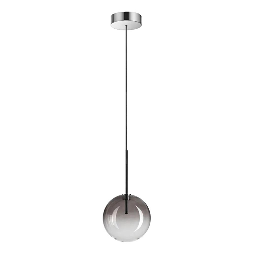 Ideal Lux - LED Hanglamp aan een koord EQUINOXE 1xG4/2W/230V diameter 15 cm glanzend chroom/gerookt