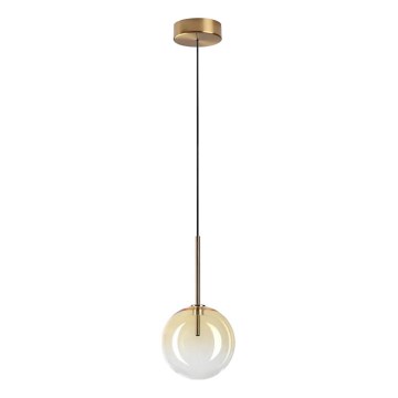 Ideal Lux - LED Hanglamp aan een koord EQUINOXE 1xG4/2W/230V diameter 15 cm messing/gerookt