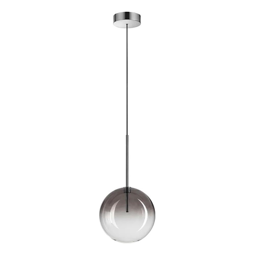 Ideal Lux - LED Hanglamp aan een koord EQUINOXE 1xG4/2W/230V diameter 20 cm glanzend chroom/gerookt