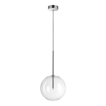 Ideal Lux - LED Hanglamp aan een koord EQUINOXE 1xG4/2W/230V diameter 25 cm glanzend chroom/doorzichtig