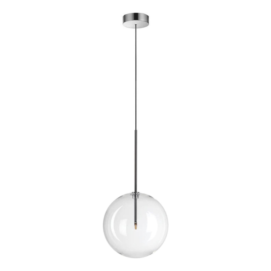 Ideal Lux - LED Hanglamp aan een koord EQUINOXE 1xG4/2W/230V diameter 25 cm glanzend chroom/doorzichtig