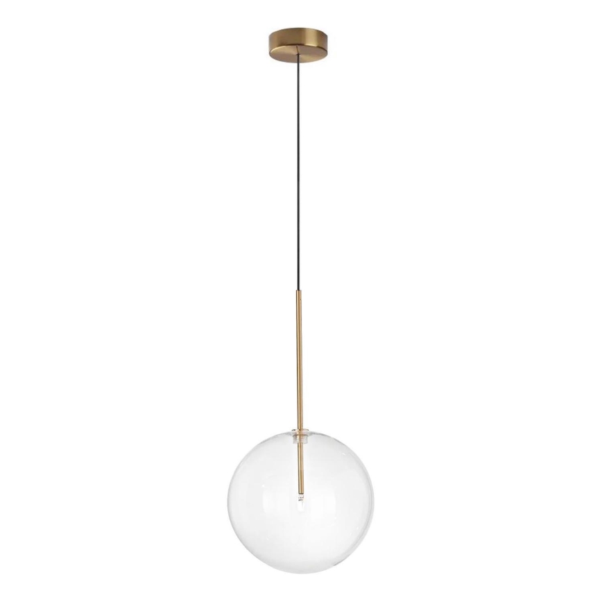 Ideal Lux - LED Hanglamp aan een koord EQUINOXE 1xG4/2W/230V diameter 25 cm messing/doorzichtig