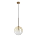 Ideal Lux - LED Hanglamp aan een koord EQUINOXE 1xG4/2W/230V diameter 25 cm messing/gerookt