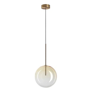 Ideal Lux - LED Hanglamp aan een koord EQUINOXE 1xG4/2W/230V diameter 25 cm messing/gerookt