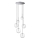 Ideal Lux - LED Hanglamp aan een koord EQUINOXE 6xG4/2W/230V diameter 65 cm glanzend chroom/doorzichtig