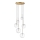Ideal Lux - LED Hanglamp aan een koord EQUINOXE 6xG4/2W/230V diameter 65 cm messing/doorzichtig
