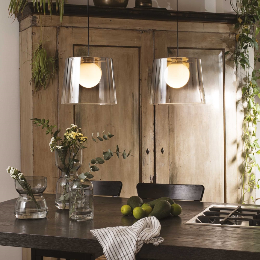 Ideal Lux - LED Hanglamp aan een koord FADE 1xG9/3W/230V diameter 27,3 cm goud/gerookt