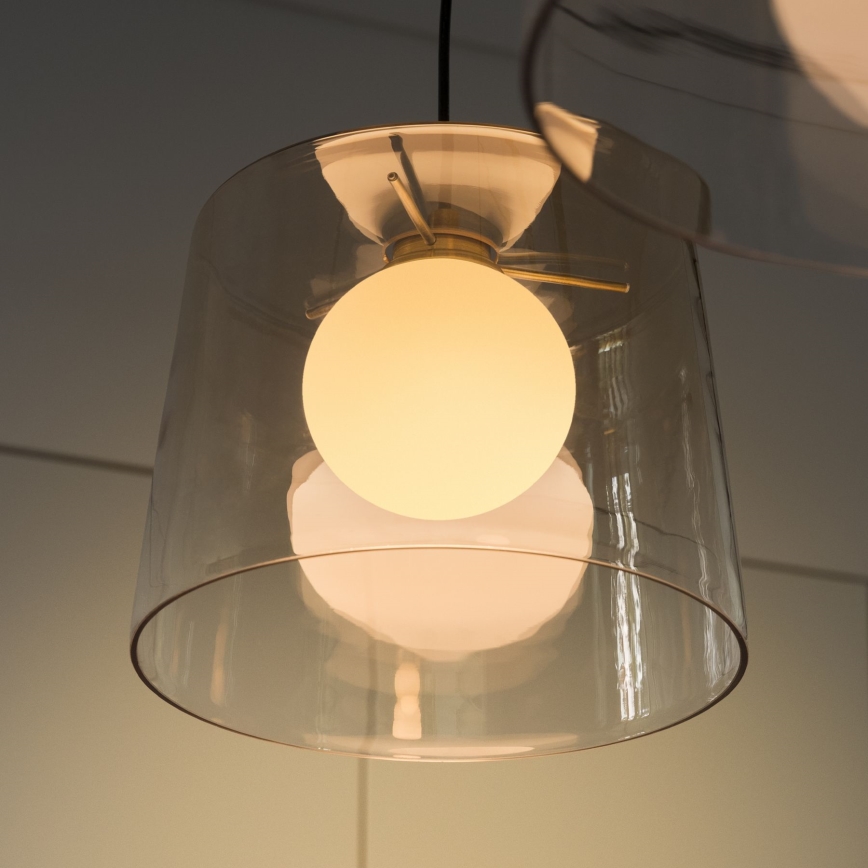 Ideal Lux - LED Hanglamp aan een koord FADE 1xG9/3W/230V diameter 27,3 cm goud/gerookt