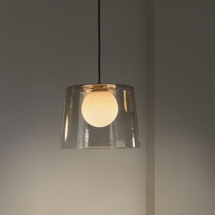 Ideal Lux - LED Hanglamp aan een koord FADE 1xG9/3W/230V diameter 27,3 cm goud/gerookt