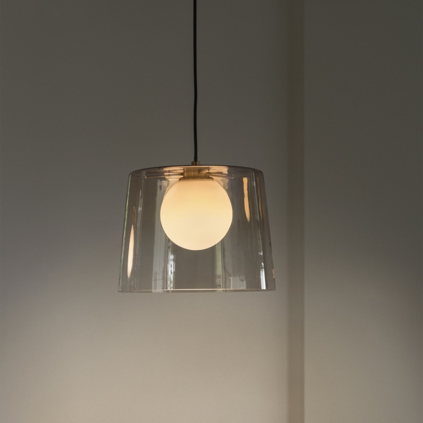 Ideal Lux - LED Hanglamp aan een koord FADE 1xG9/3W/230V diameter 27,3 cm goud/gerookt